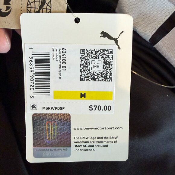 Puma BMW Motorsport Leggings Yoga Pants Medium - Picture 8 of 8